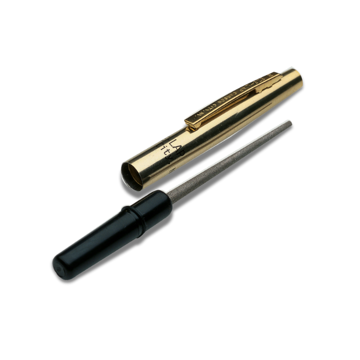 EZE-LAP pen style diamond sharpener 60mm tapered shaft serration knife tool sharpener with clip