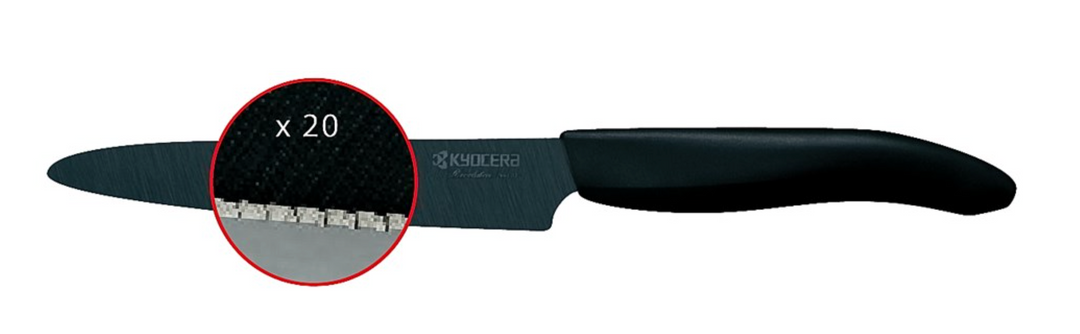 Kyocera Micro Serrated Utility Knife 12.7cm Blade - Black