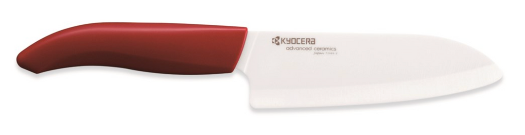 Kyocera Santoku Knife 14cm Blade - Red