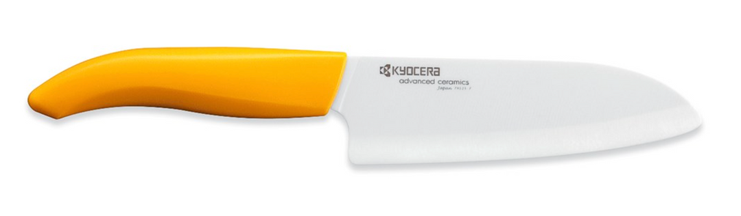 Kyocera Santoku Knife 14cm Blade - Yellow