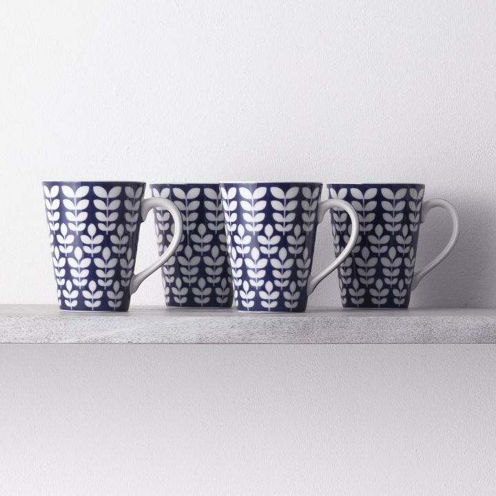 Noritake Bluefjord 350ml Porcelain Mugs