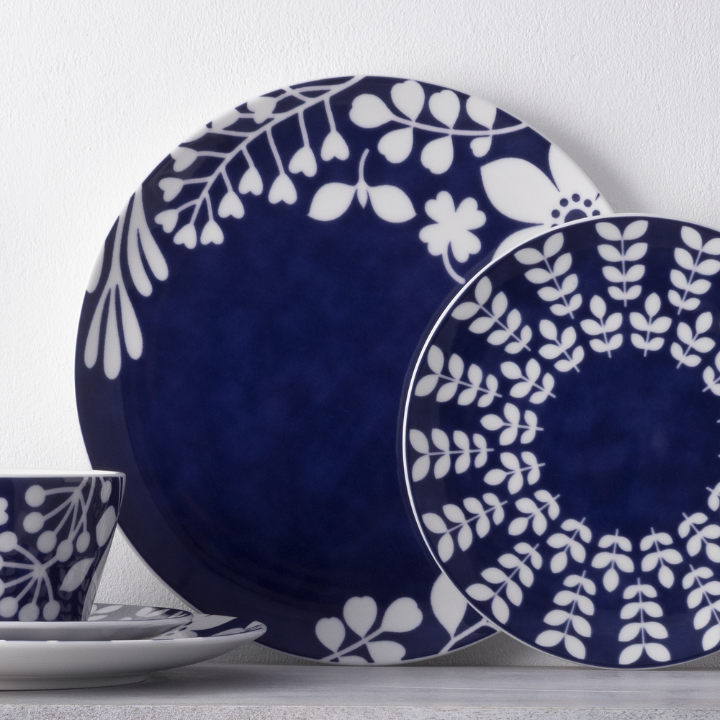 Noritake 12 Piece Bluefjord Porcelain Dinner Set