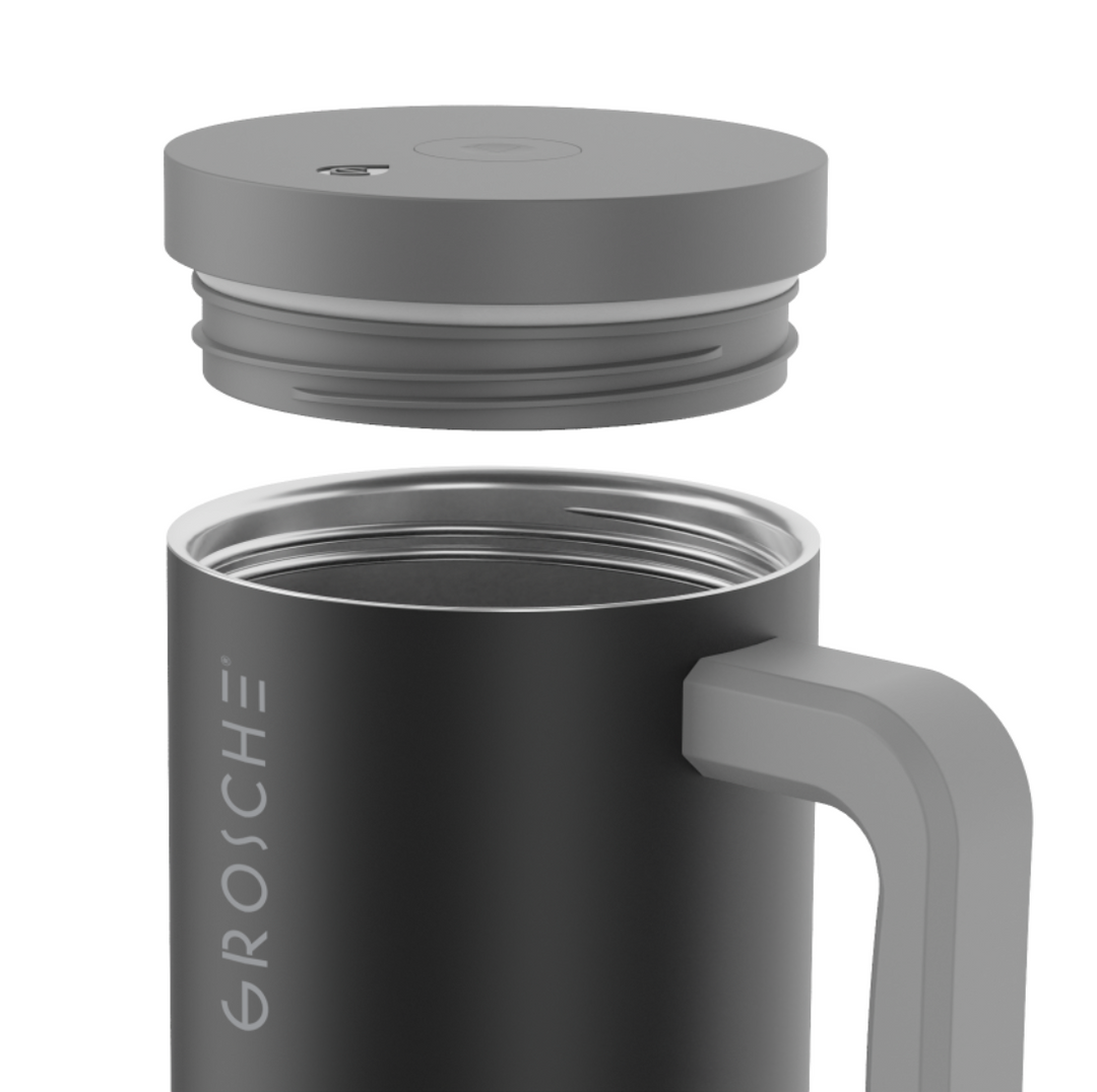 Grosche ASPEN 40 oz Stainless Steel Vacuum insulated Tumbler - Graphite Black