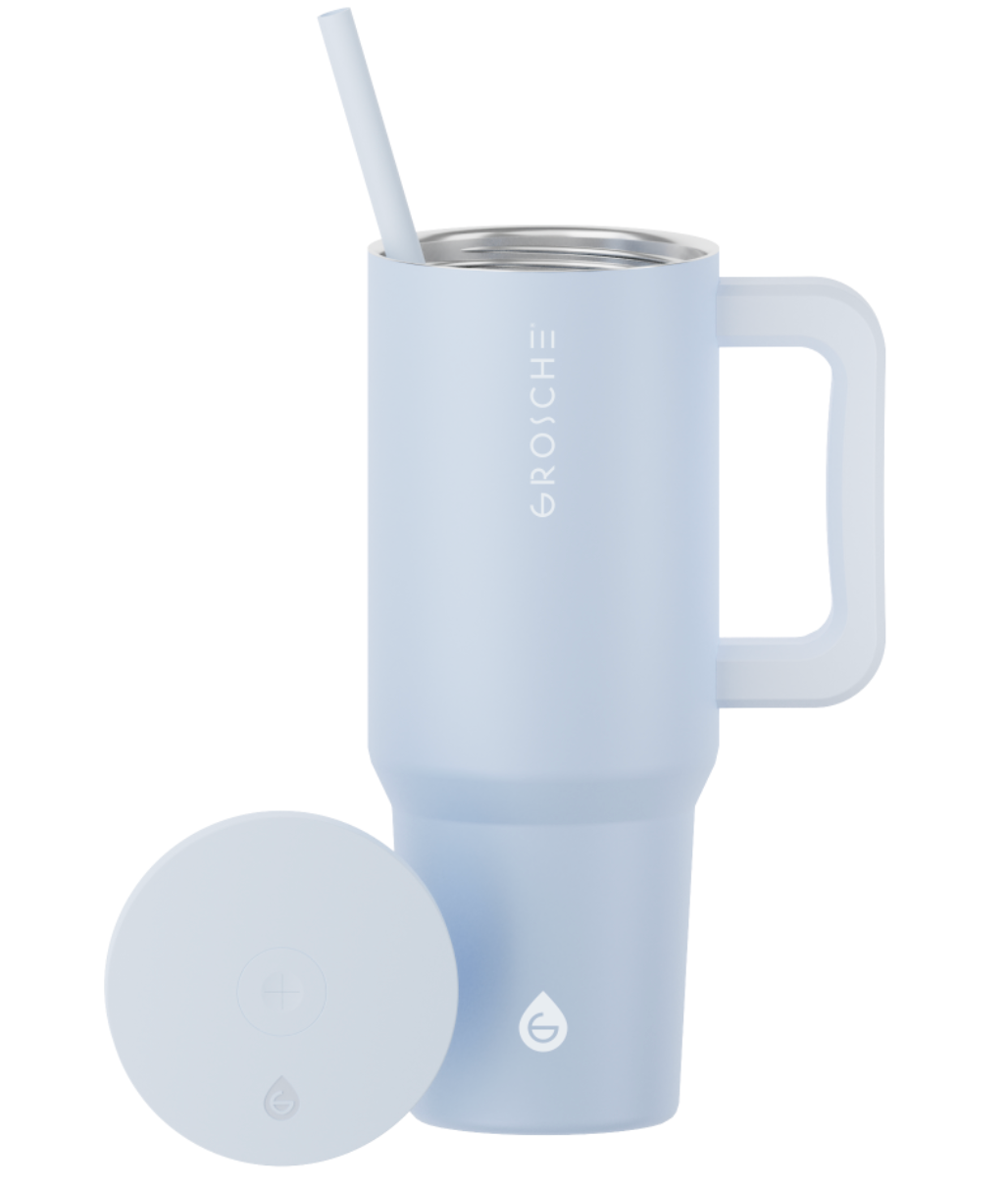 Grosche ASPEN 40 oz Stainless Steel Vacuum insulated Tumbler - Slate Blue