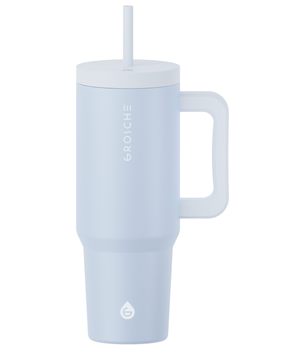 Grosche ASPEN 40 oz Stainless Steel Vacuum insulated Tumbler - Slate Blue