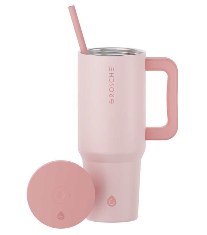 Grosche ASPEN 40 oz Stainless Steel Vacuum insulated Tumbler - Rose Pink
