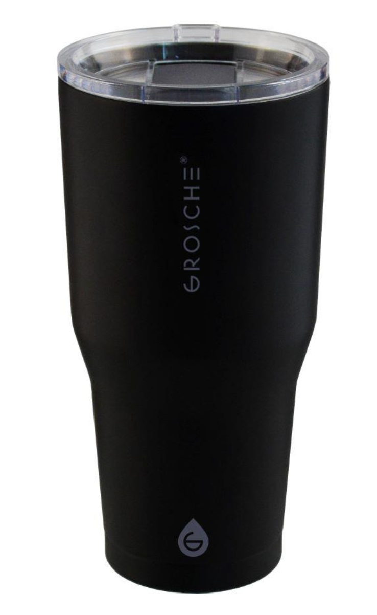 Grosche YUKON 30 oz Stainless Steel vacuum insulated tumbler - Graphite Black