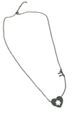 Heart and Star of David Necklace with Chai Symbol-2