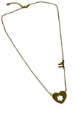 Heart and Star of David Necklace with Chai Symbol-4
