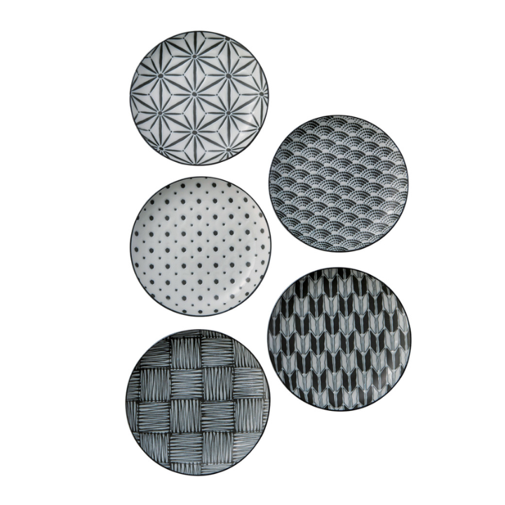 Noritake Komon 16cm Cake/BB Plate Set of 5