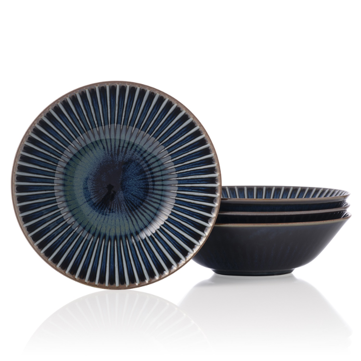 Noritake SenSendan Midnight Blue 17cm Cereal/Noodle Bowl Set of 4