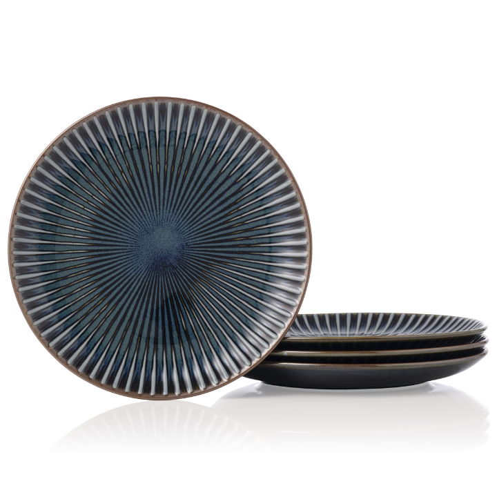 Noritake Sendan Midnight Blue 21cm Entrée/Cake Plate Set of 4