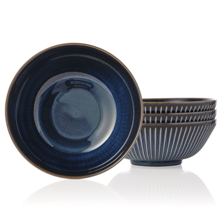 Noritake Sendan Midnight Blue 21.5cm Ramen/Noodle Bowl Set of 2