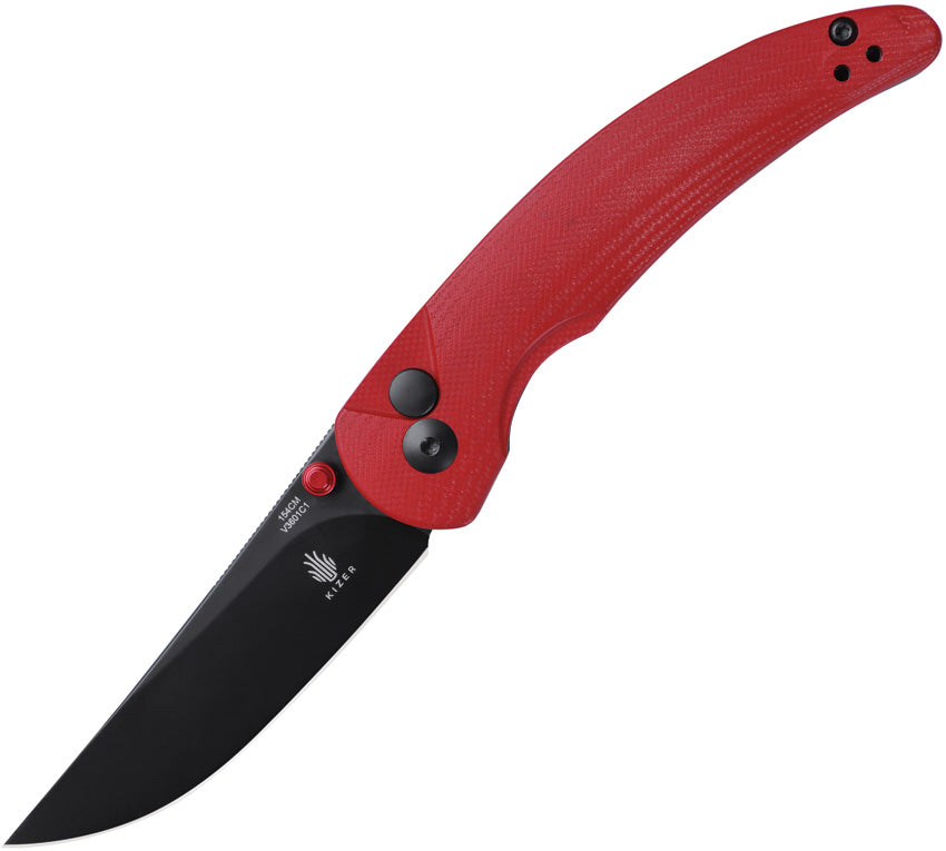 Kizer Cutlery Chili Pepper Button Lock