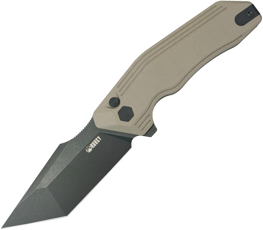 Kubey Yokai Buttonlock Black Tan