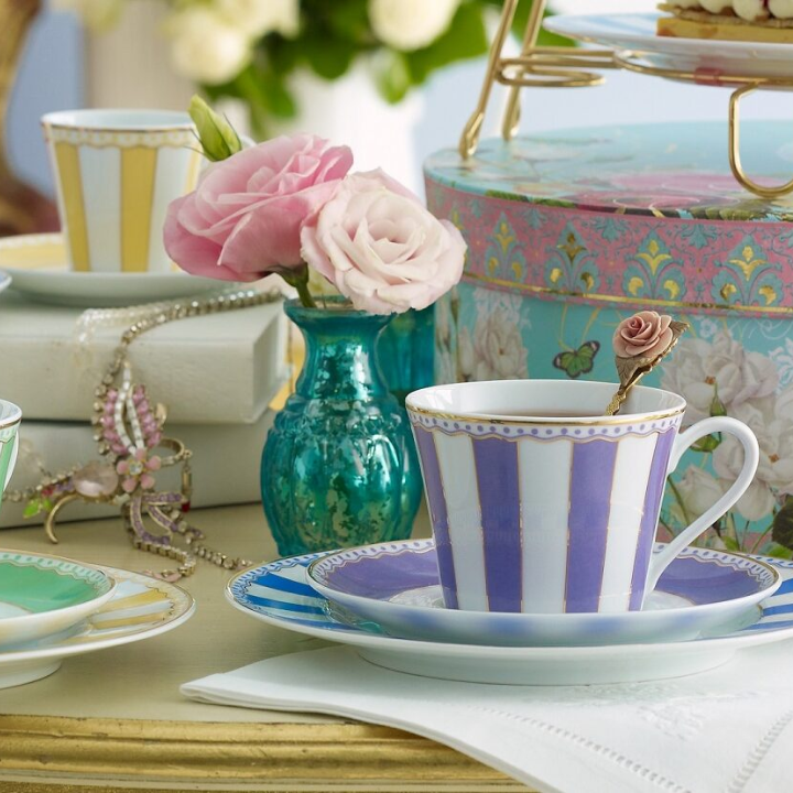 Noritake Carnivale Cake Plate Set (Small)-Lavender