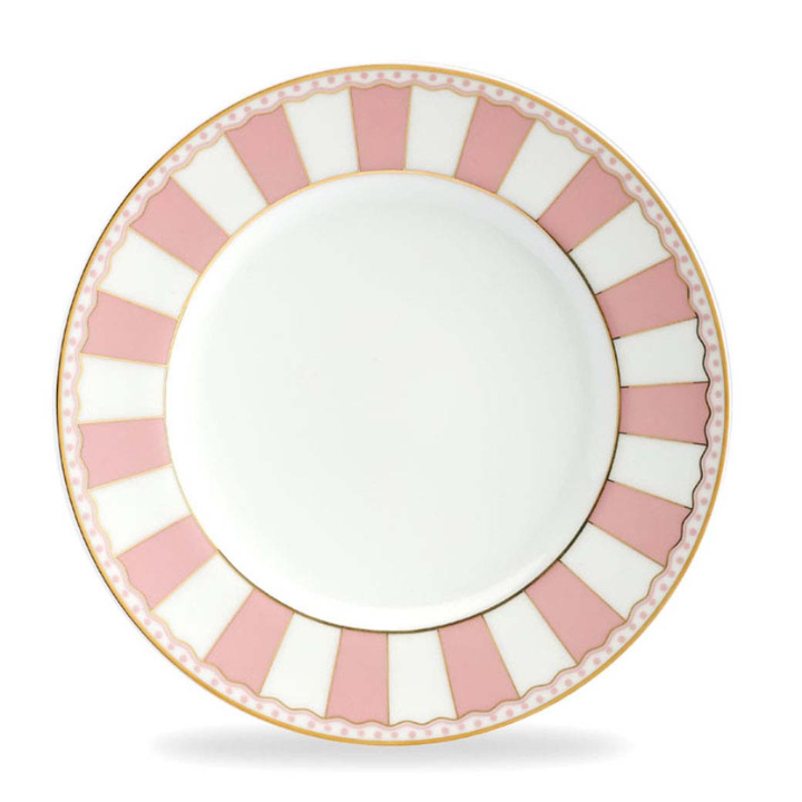 Noritake Set of 2 Carnivale Cake Plate Set-Pink