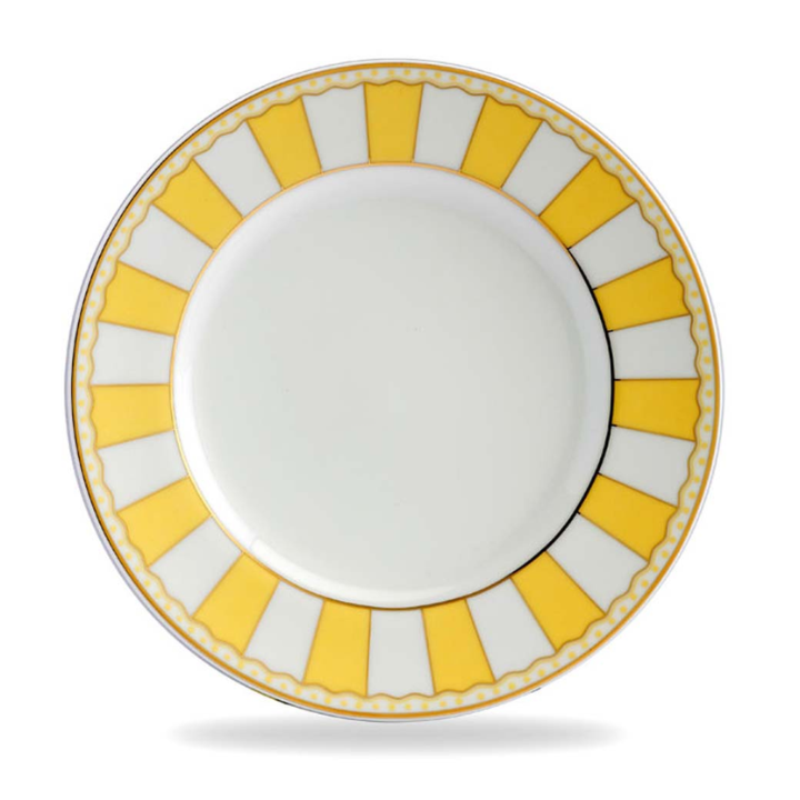 Noritake Set of 2 Carnivale Cake Plate Set-Yellow