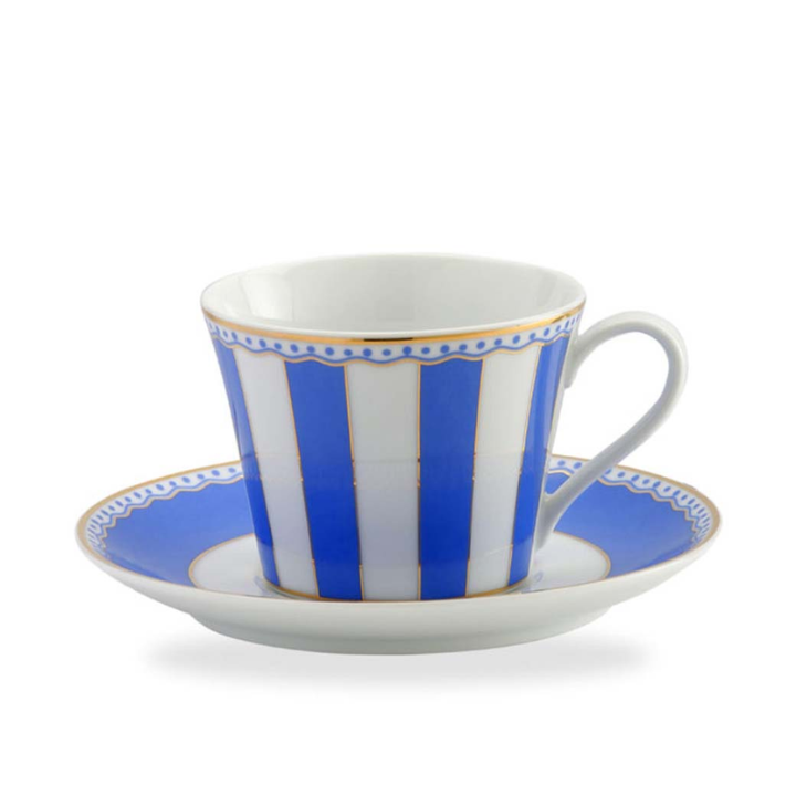 Noritake Carnivale Dark Blue Fine Porcelain Cup & Saucer 220ml