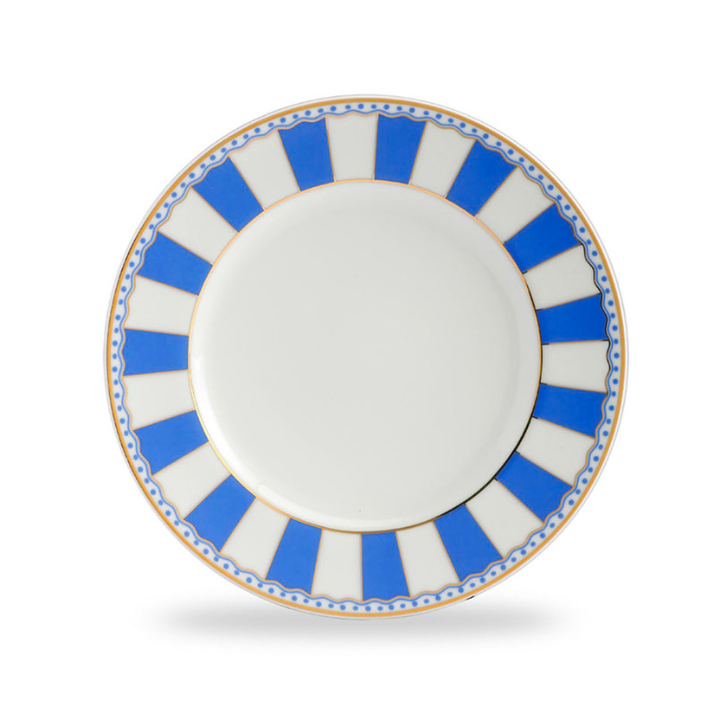 Noritake Carnivale Cake Plate Set (Small)-Dark Blue