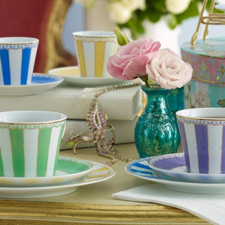 Noritake Carnivale Cake Plate Set (Small)-Light Blue