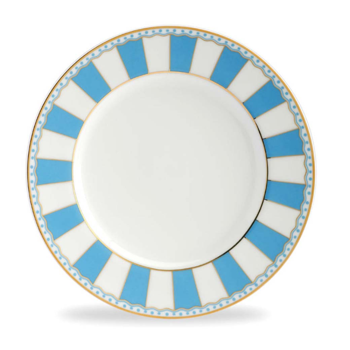 Noritake Set of 2 Carnivale Cake Plate Set-Light Blue