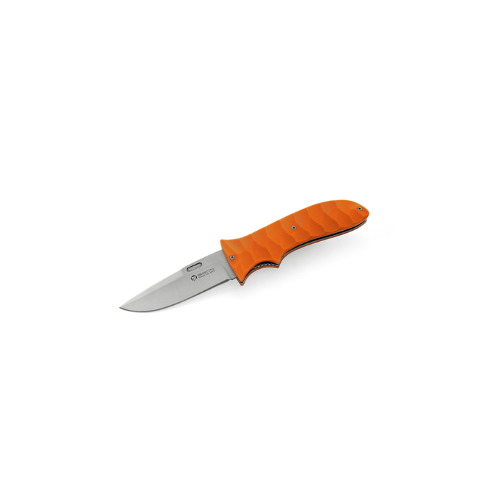 Maserin M384G10A folding knife with Böhler N690 stainless steel blade and orange G10 handle 90mm