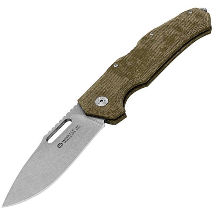 Maserin Nimrod M480MD folding knife Böhler M390 steel desert micarta handle tactical 22cm