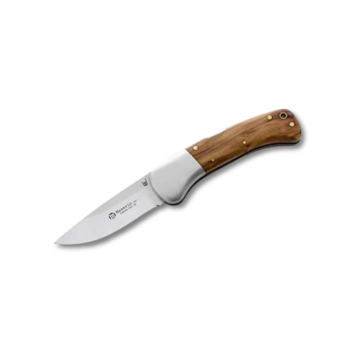 Maserin M759OL hunting knife stainless steel blade olive wood handle 80mm outdoor knife
