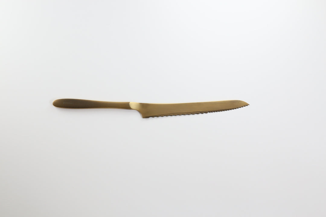Pomme Shikisai Bread Knife | Gold Plated 160mm