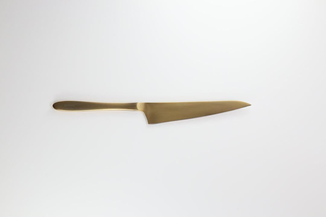 Pomme Shikisai 145mm Utility knife, gold plated