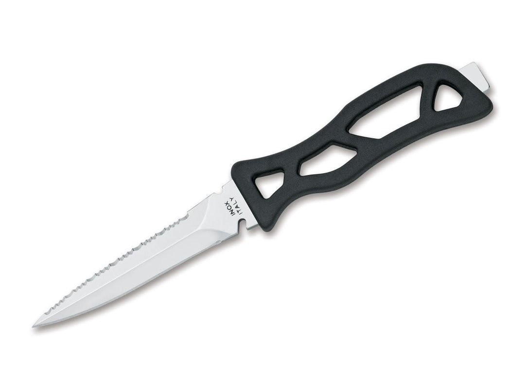 Maserin MAKO LINE  Diving knife  S/S 11cm black blade  black handle with hammer in black sheath