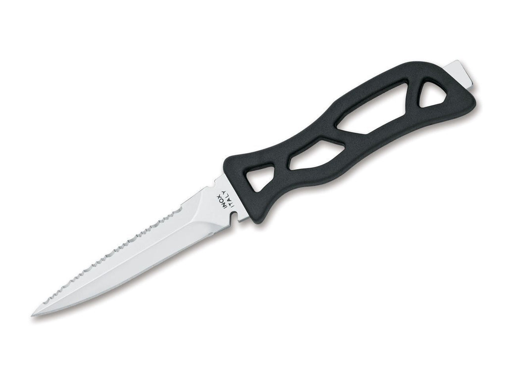 Maserin MAKO LINE  Diving knife  S/S 11cm black blade  black handle with hammer in black sheath