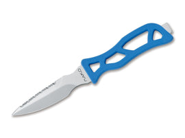 Maserin MAKO LINE Diving knife  S/S 11cm  blade,  blue handle with hammer in black sheath