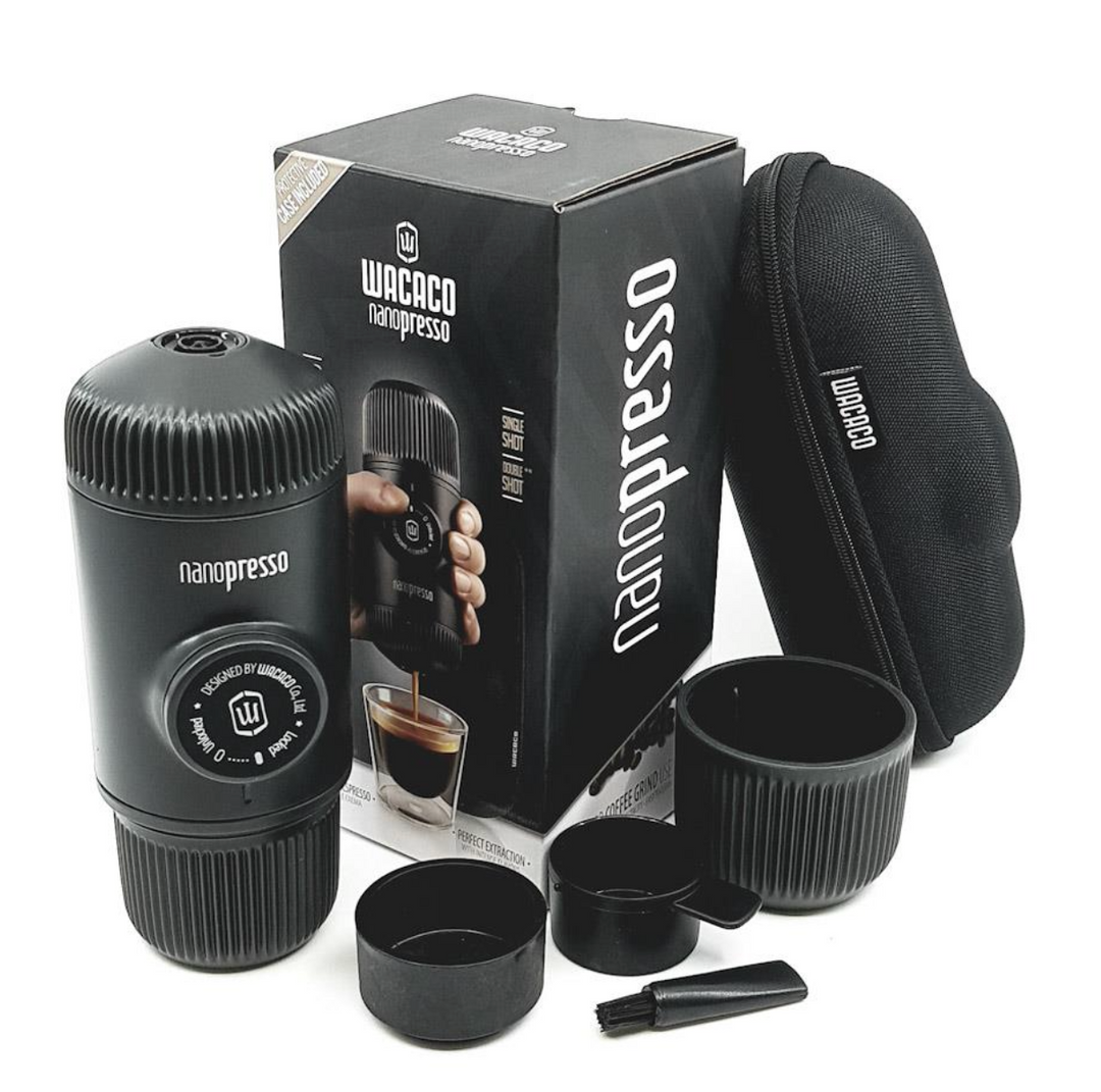 Nanopresso Portable Espresso Machine Black with box