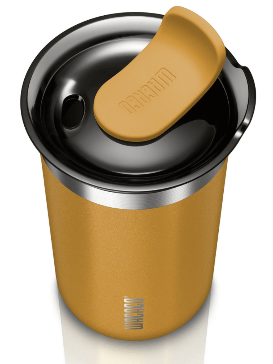 Wacaco Octaroma Lungo 300ml Vacuum Mug Amber Yellow