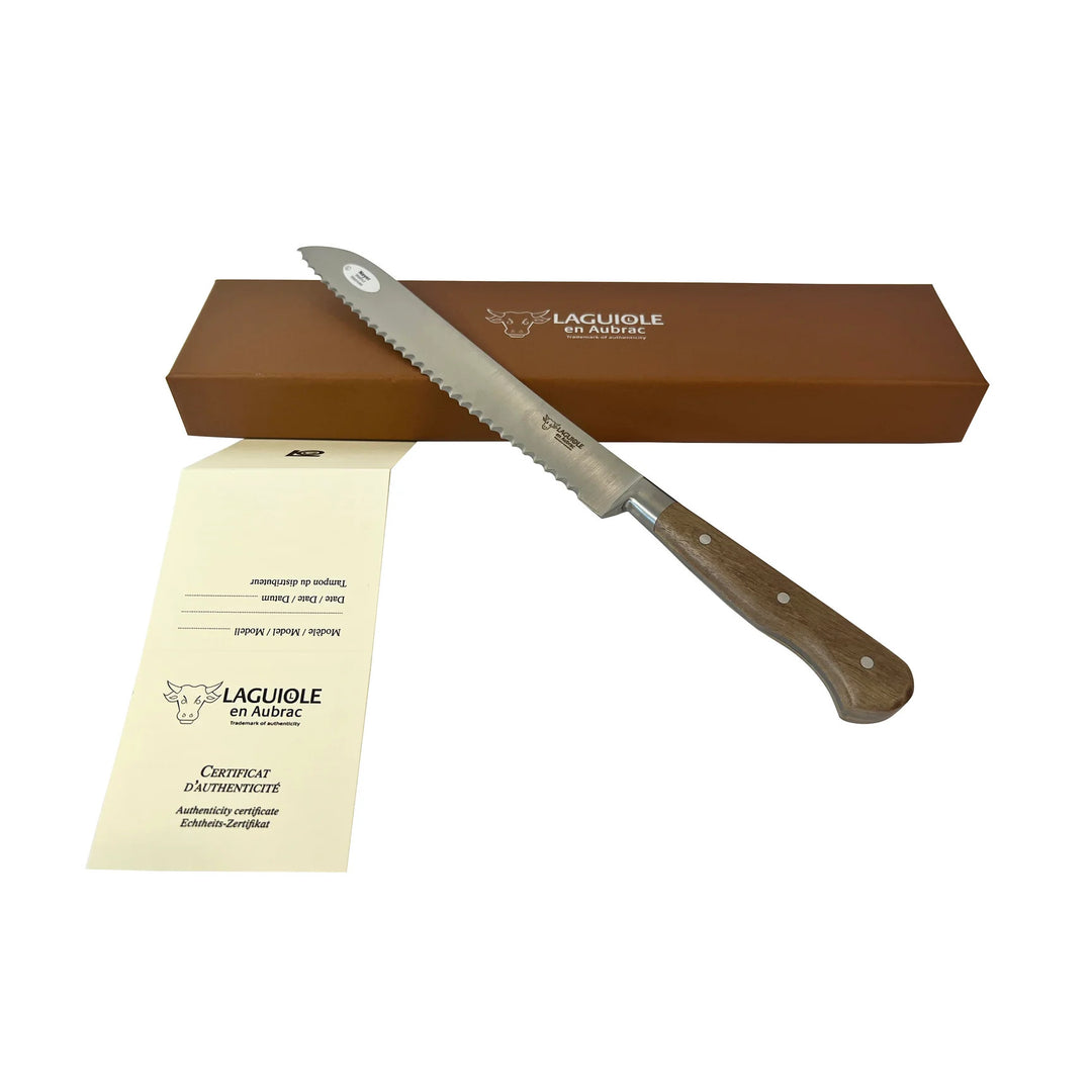 Laguiole En Aubrac Bread Knife - Walnut Wood