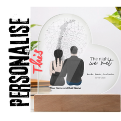 Personalised Acrylic Heart Plaque