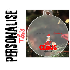 Personalised Acrylic Ornament