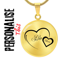 Personalised Circle Adjustable Necklace