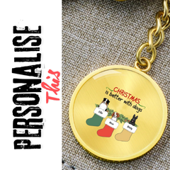 Personalised Circle Pendant with Keychain