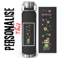 Personalised Copper Vacuum Insulated Bottle, 22oz