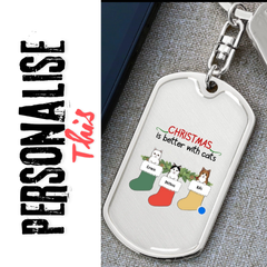 Personalised Dog Tag with Swivel Keychain