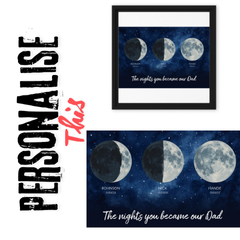 Personalised Framed Canvas (in)