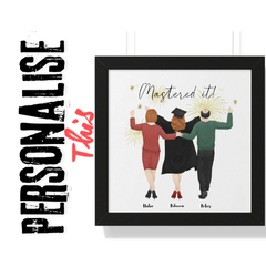 Personalised Framed Horizontal Poster