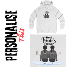 Personalised Girlie College Hoodie