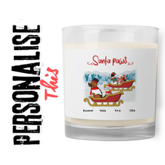 Personalised Glass Jar Soy Wax Candle