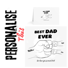 Personalised Greeting Cards (1 or 10-pcs)