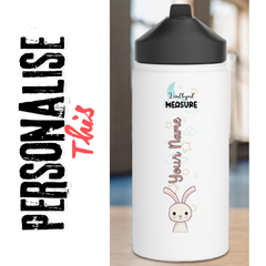 Personalised Stainless Steel Water Bottle, Standard Lid