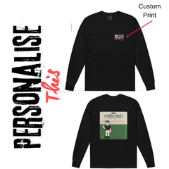 Personalised Unisex Garment-Dyed Heavyweight Long Sleeve Shirt | Comfort Colors 6014